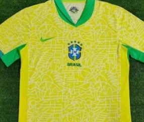 巴西队球衣一大变化 会徽由左胸前移至中间位置！